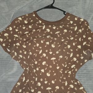No Boundaries Brown Patterned Top